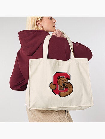 Bolso shopper grande de algodón CORNELL UNIVERSITY C BEAR