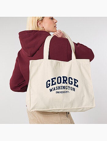 Bolso shopper grande de algodón GEORGES WASHINGTON UNIVERSITY