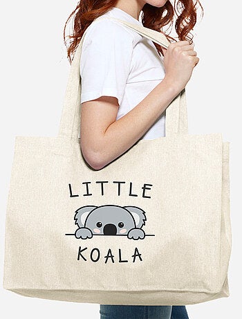 Bolso shopper grande de algodón LITTLE KOALA