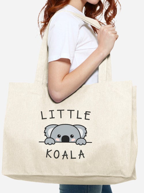 Bolso shopper grande de algodón LITTLE KOALA - Kiabi