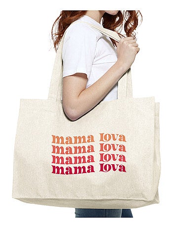 Bolso shopper grande de algodón MAMA LOVA