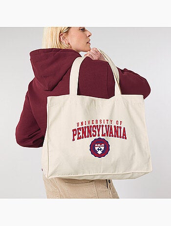Bolso shopper grande de algodón UNIVERSITY OF PENNSYLVANIA