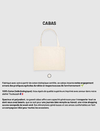 Bolso shopper grande de algodón WEEKEND
