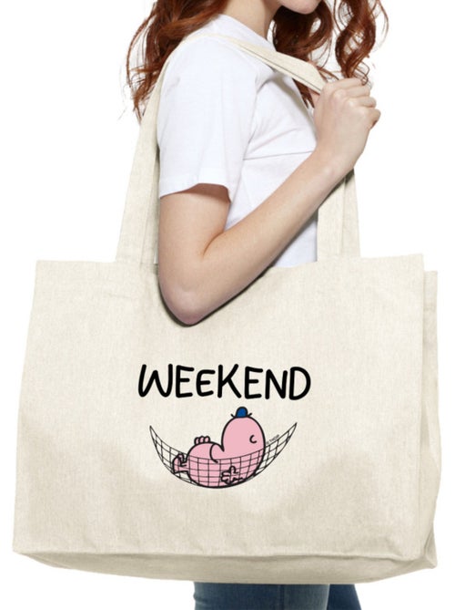 Bolso shopper grande de algodón WEEKEND - Kiabi Bolso shopper grande de algodón WEEKEND - Kiabi