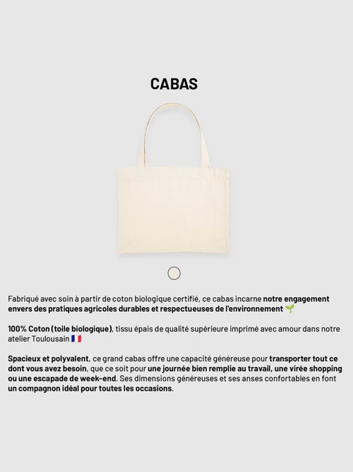 Bolso shopper grande de algodón WEEKEND - Kiabi Bolso shopper grande de algodón WEEKEND - Kiabi