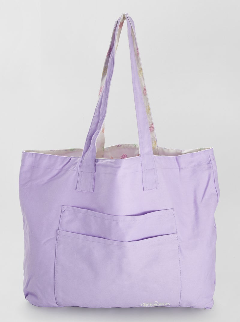 Bolso shopper 'Kiabi' reversible malva - Kiabi