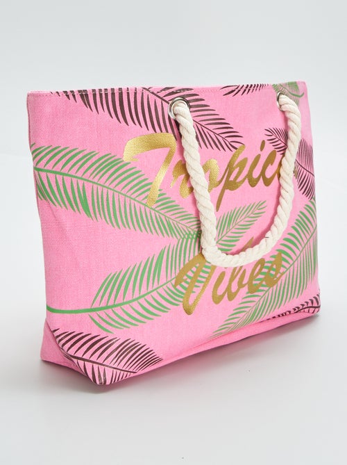 Bolso shopper 'Tropical Vibes' - Kiabi
