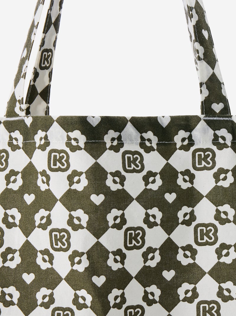 Bolso shopping tipo tote-bag formato XXL - Kiabi Kaki - Kiabi