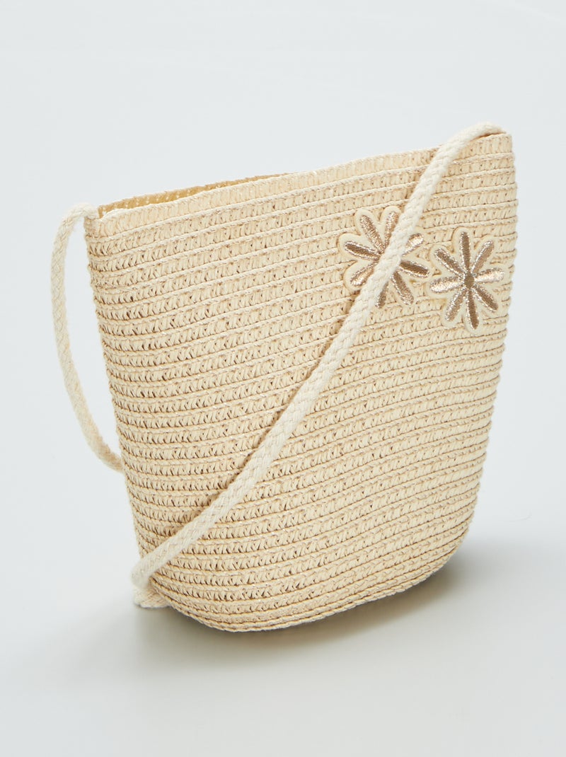 Bolso tipo bombonera BEIGE - Kiabi