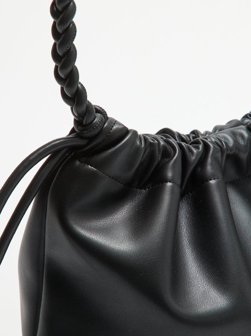 Bolso tipo saco de polipiel - Kiabi