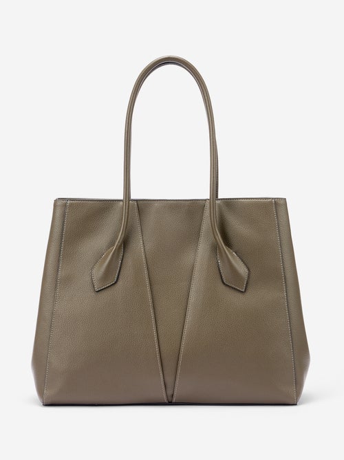 Bolso tipo shopper de polipiel - Kiabi