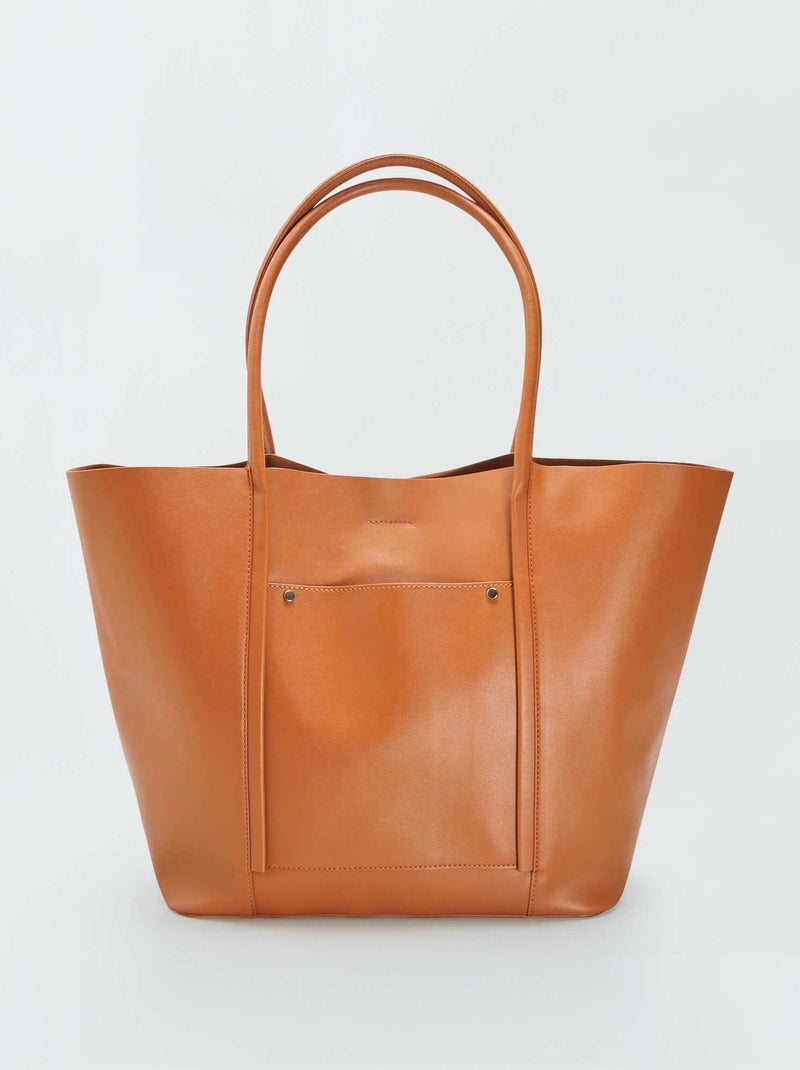 Bolso tipo shopper MARRON - Kiabi