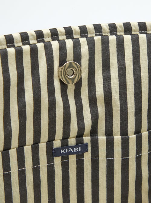 Bolso tote acolchado con estampado de leopardo - Kiabi