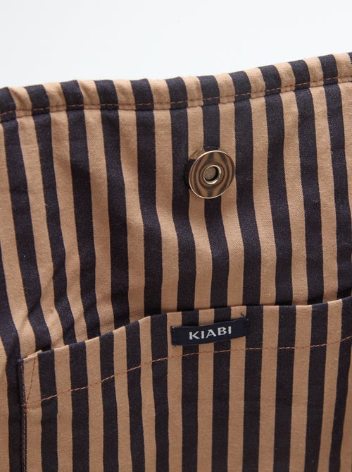 Bolso tote acolchado con motivo de flores - Kiabi