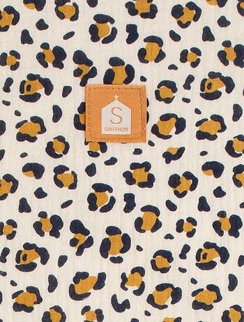 Bolso tote de gasa de algodón acolchado con estampado de - SAUTHON