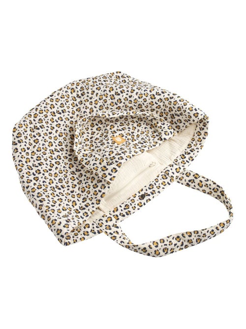 Bolso tote de gasa de algodón acolchado con estampado de - SAUTHON - Kiabi