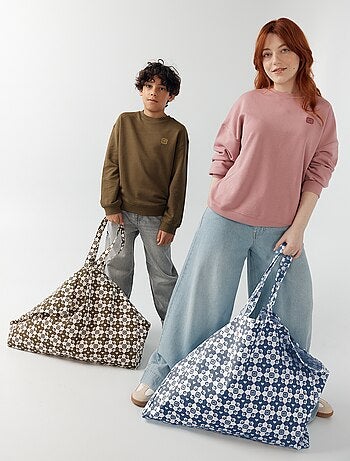 Bolso shopping tipo tote-bag formato XXL - Kiabi