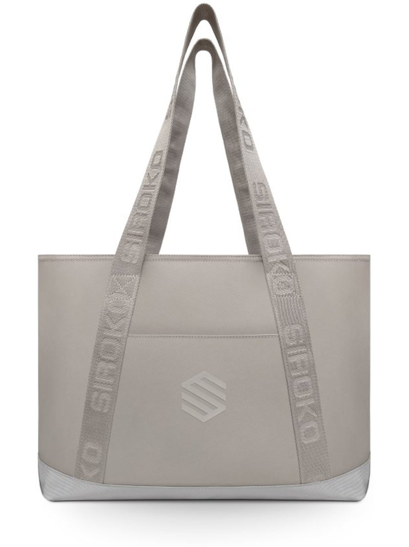 Bolso tote deporte y viaje fitness hombre y mujer bootcamp light gray Blanco Gris - Kiabi