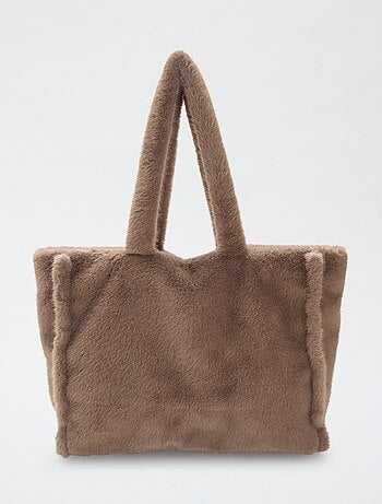 Bolso tote imitación piel