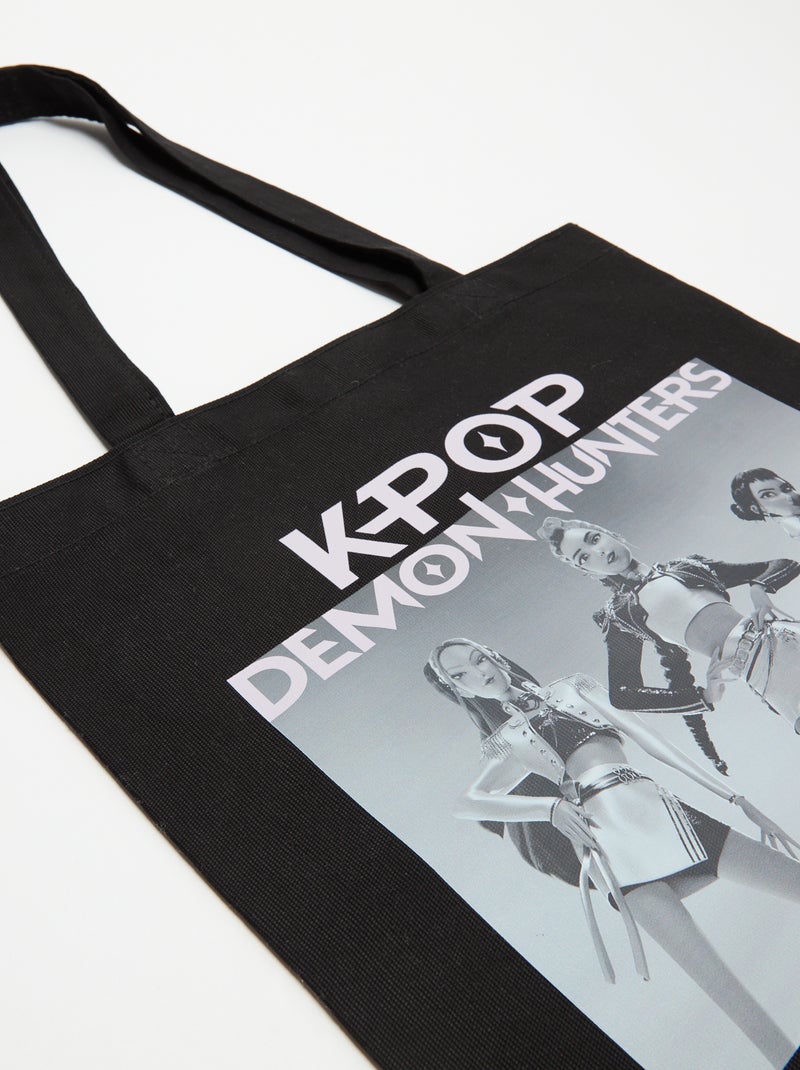 Bolso tote 'K-Pop Demon Hunters' Negro - Kiabi