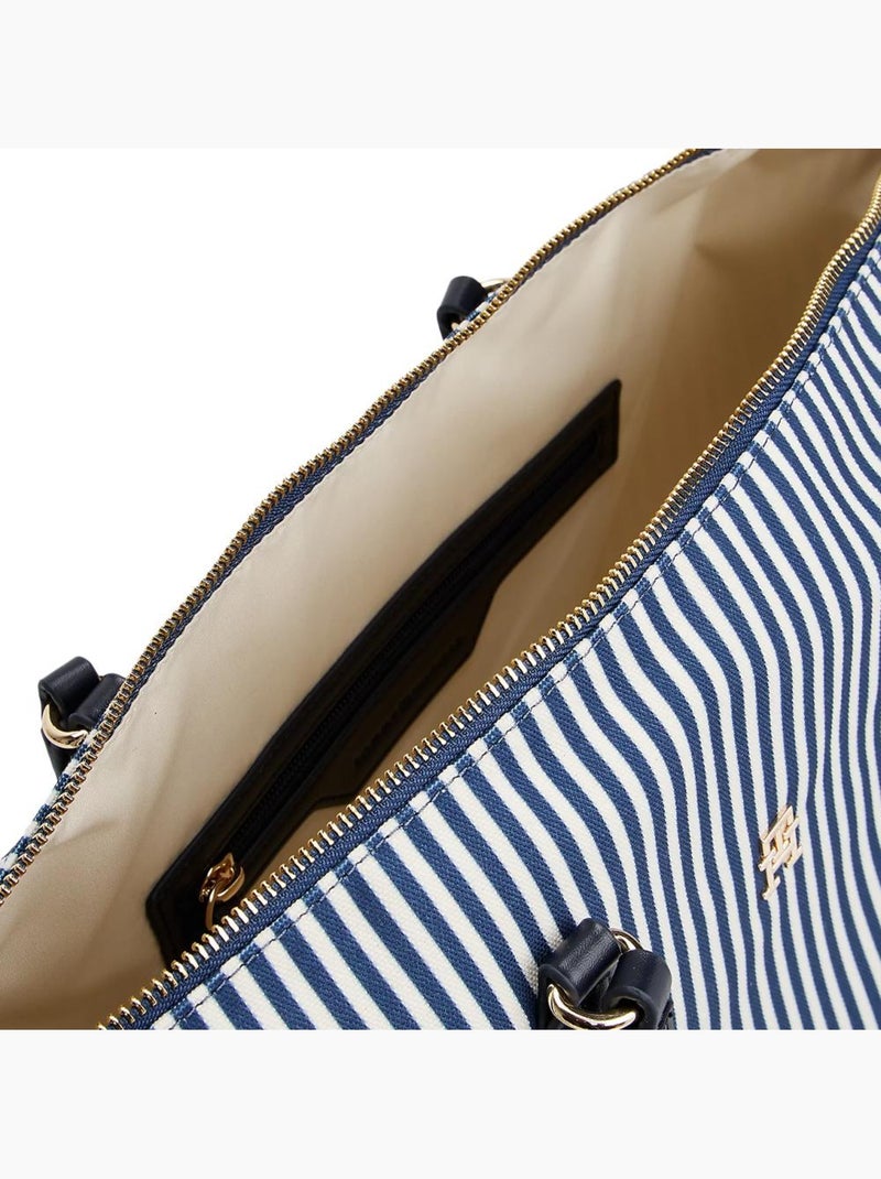 Bolso Tote Tommy Hilfiger de Verano a Rayas para Mujer Azul marino - Kiabi