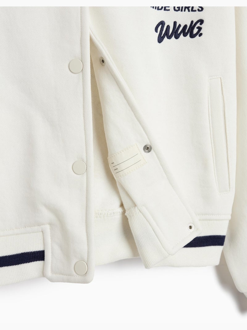 Bombardero de peluche, mo fashion Blanco - Kiabi