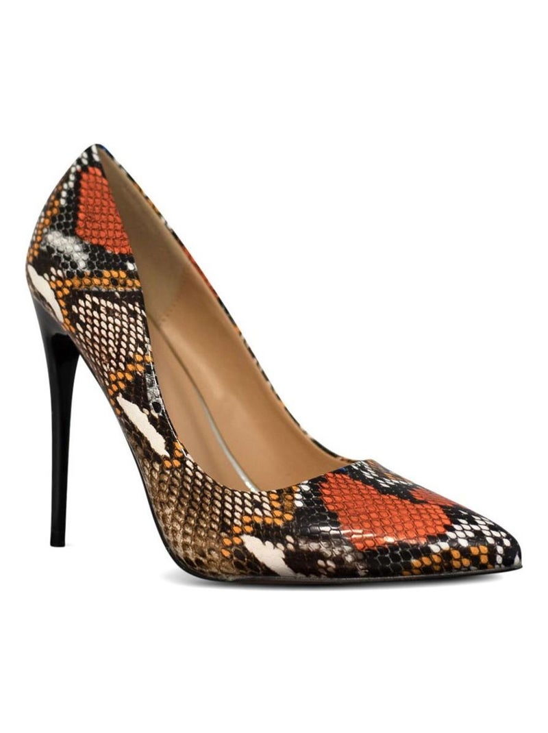 Bombas de piel de serpiente Kebello Naranja - Kiabi
