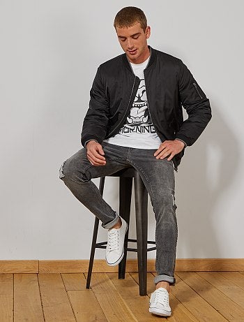 Hombre talla S-XXL - Bomber acolchada - Kiabi