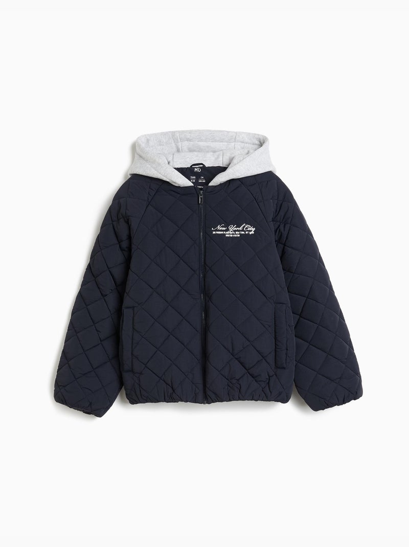 Bomber acolchado, mo fashion Azul - Kiabi