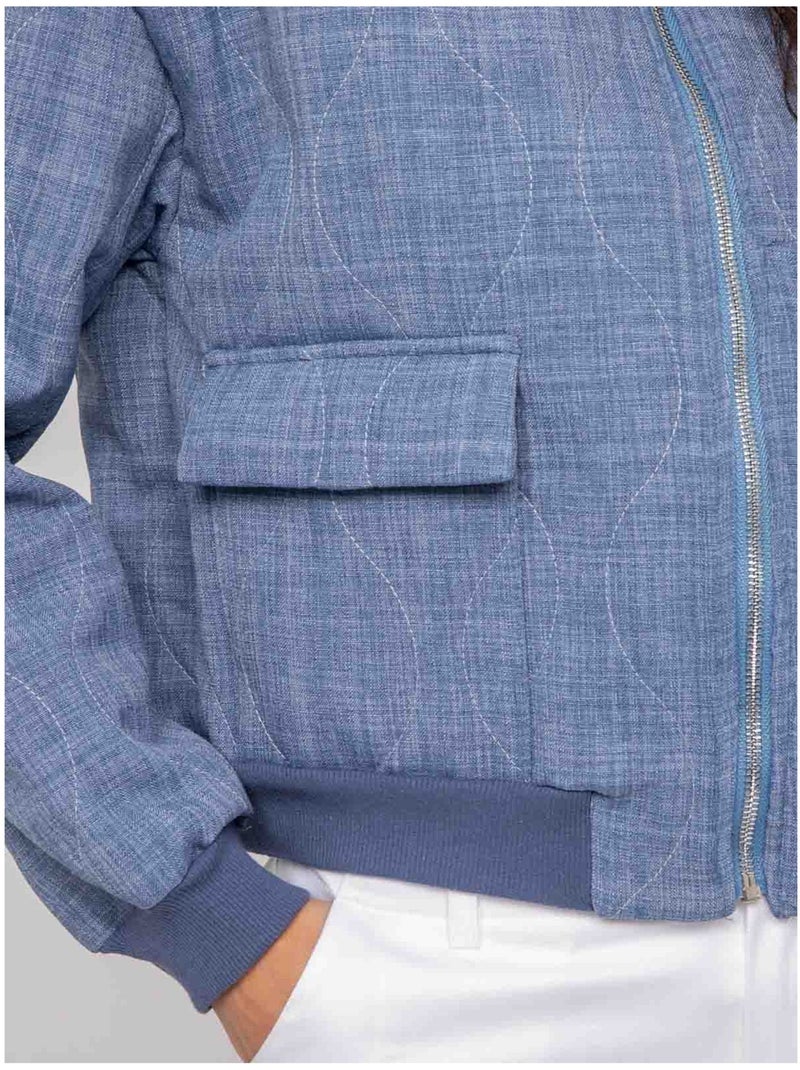 Bomber acolchado UVALDA Azul - Kiabi