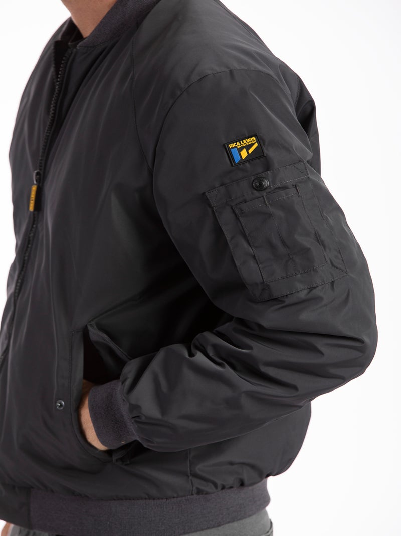 Bomber de tejido resistente MEMPHIS 'Rica Lewis' Negro - Kiabi