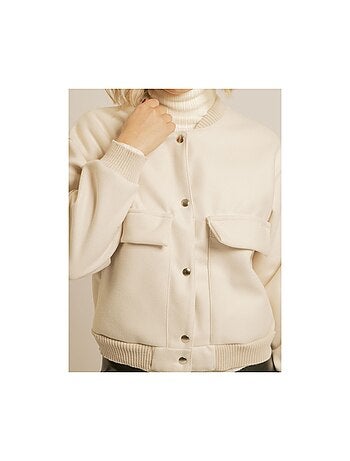 Bomber efecto lana ULIVIA