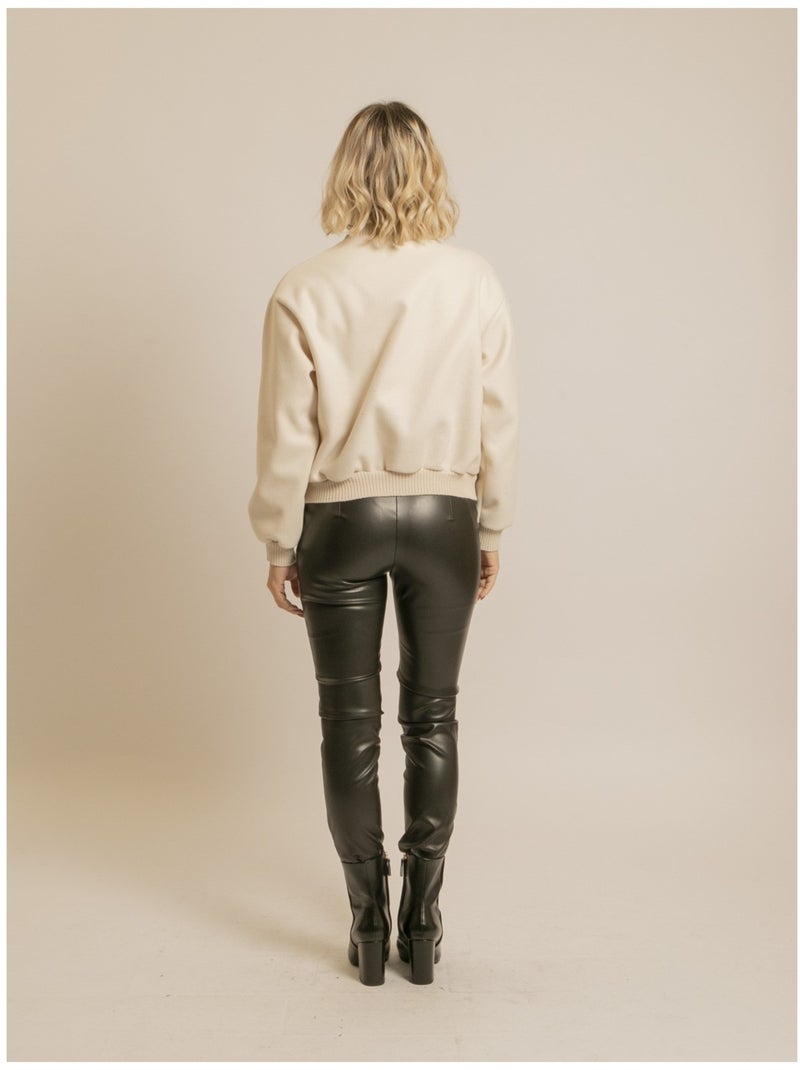 Bomber efecto lana ULIVIA Crudo - Kiabi
