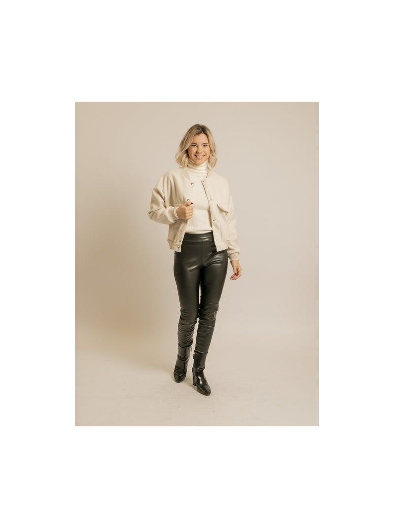 Bomber efecto lana ULIVIA Crudo - Kiabi