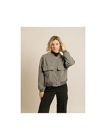 Bomber efecto lana ULIVIA