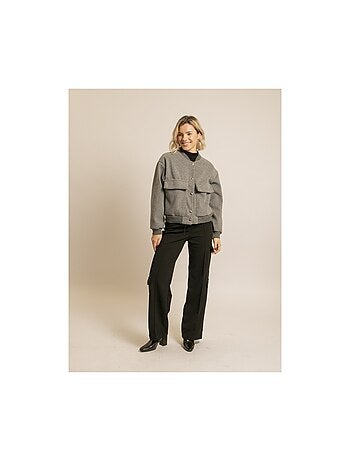 Bomber efecto lana ULIVIA