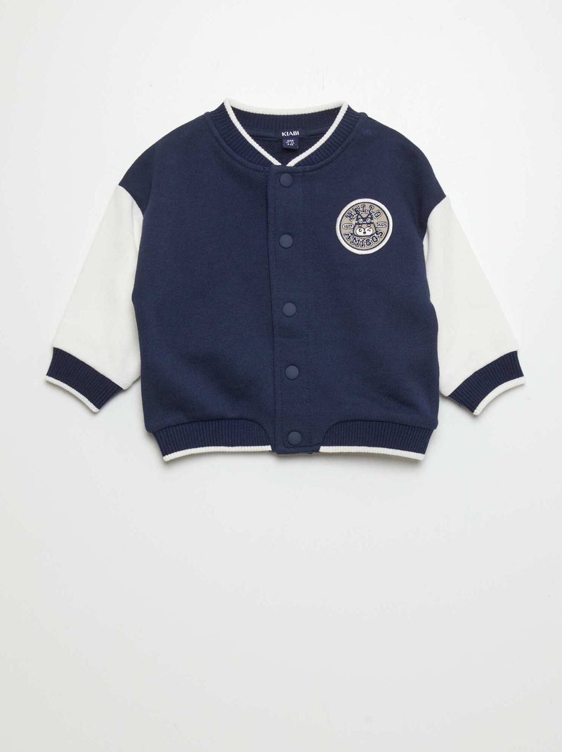 Bomber estilo teddy AZUL - Kiabi