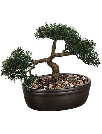 Bonsai artificial maceta de cerámica h23cm
