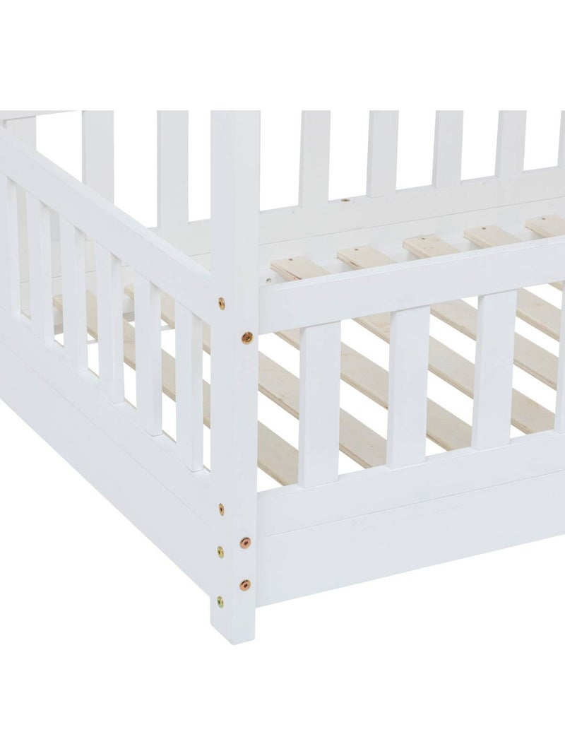 Bosco cuna infantil blanca 90x190cm Blanco - Kiabi