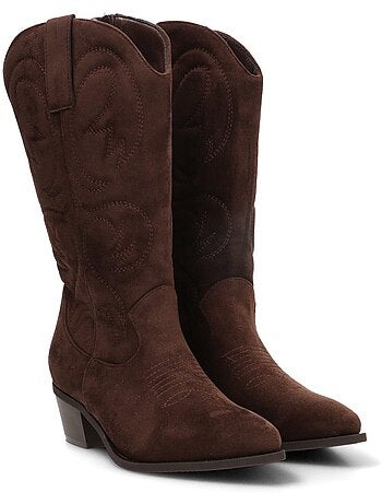 Bota campero mujer tacón medio - etika