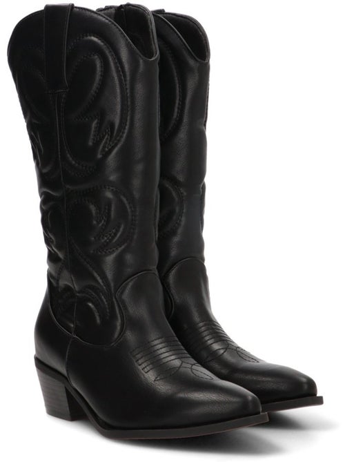 Bota campero mujer tacón medio - etika - Kiabi Bota campero mujer tacón medio - etika - Kiabi