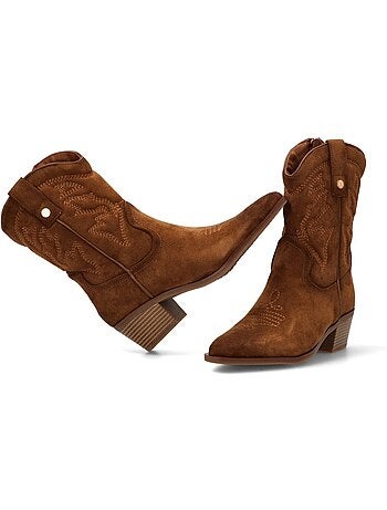 Bota Campero Mujer Tacón Medio - Modelo 144307