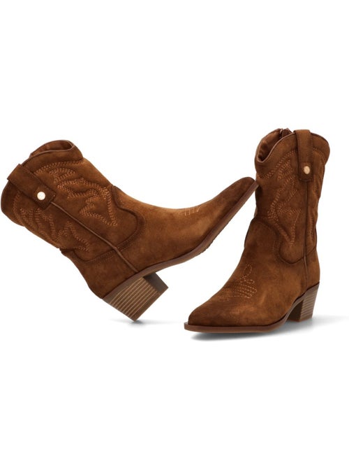 Bota Campero Mujer Tacón Medio - Modelo 144307 - Kiabi