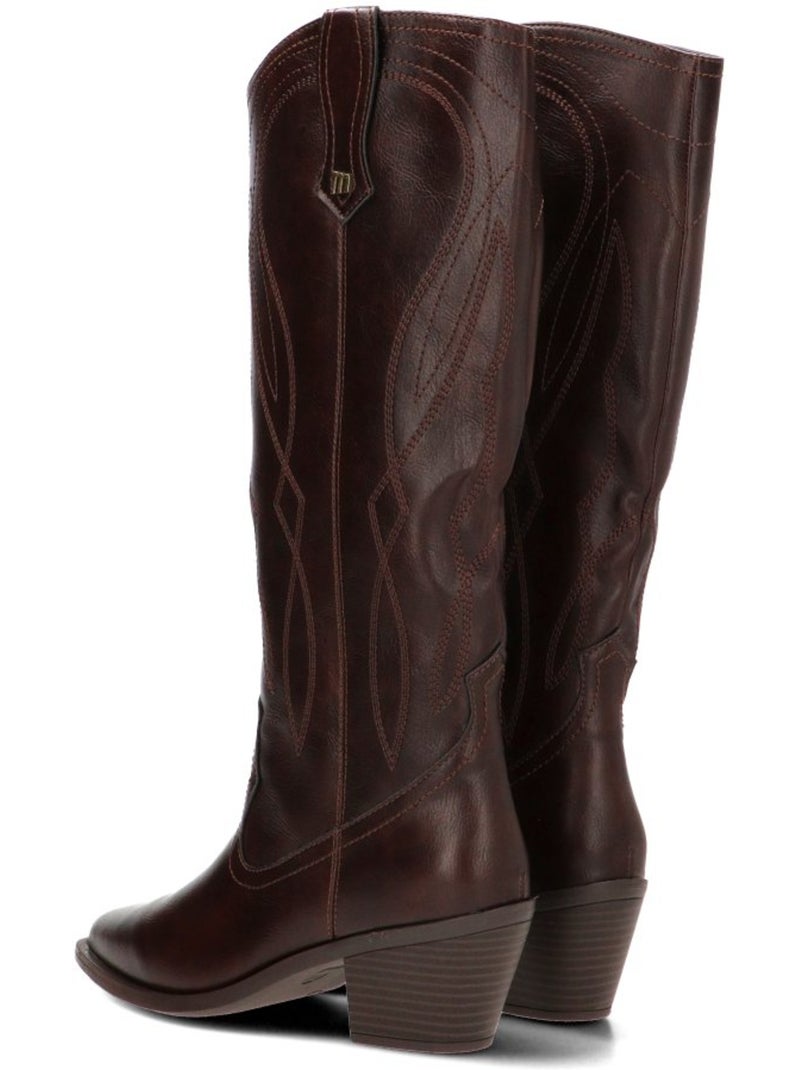 Bota campero mujer tacón medio - mustang Marrón - Kiabi