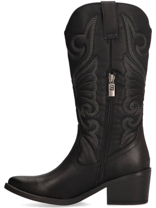 Bota campero mujer tacón medio - mustang - Kiabi Bota campero mujer tacón medio - mustang - Kiabi