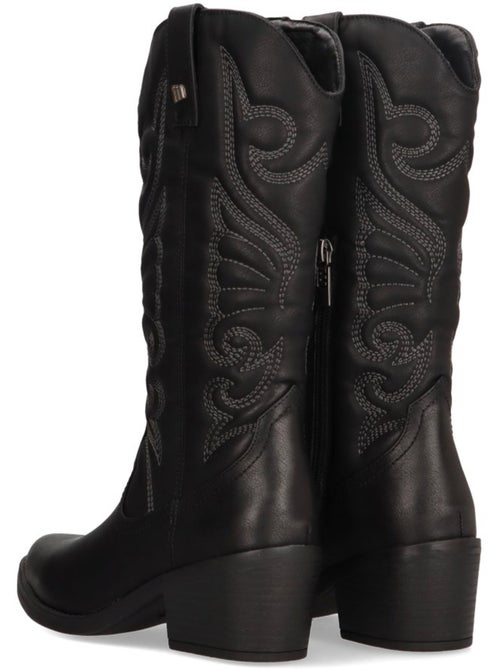 Bota campero mujer tacón medio - mustang - Kiabi Bota campero mujer tacón medio - mustang - Kiabi