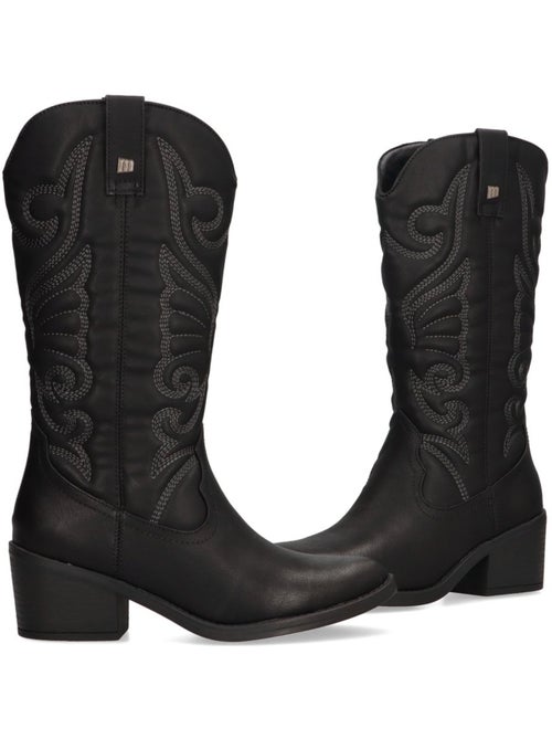 Bota campero mujer tacón medio - mustang - Kiabi Bota campero mujer tacón medio - mustang - Kiabi