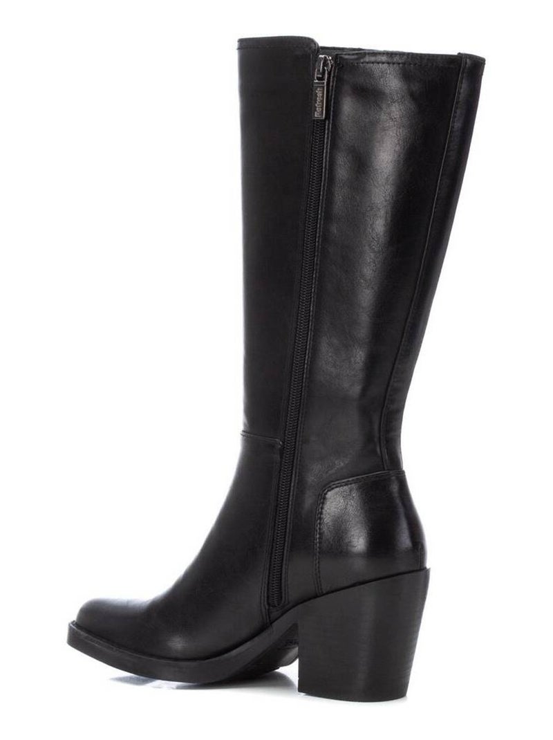 Bota campero mujer tacón medio - refresh Negro - Kiabi