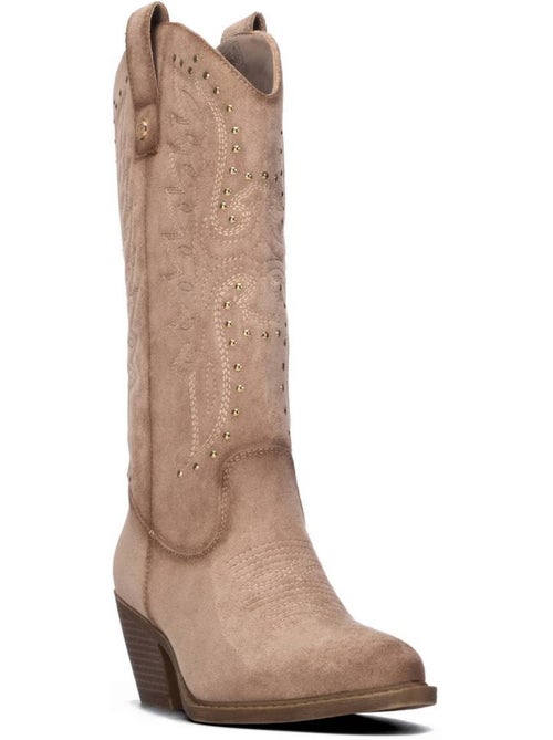 Bota campero mujer tacón medio - xti - Kiabi Bota campero mujer tacón medio - xti - Kiabi