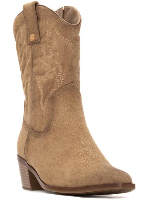 Bota campero mujer tacón medio - xti - Kiabi Bota campero mujer tacón medio - xti - Kiabi